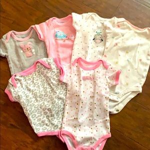 0-3M girl onesies
